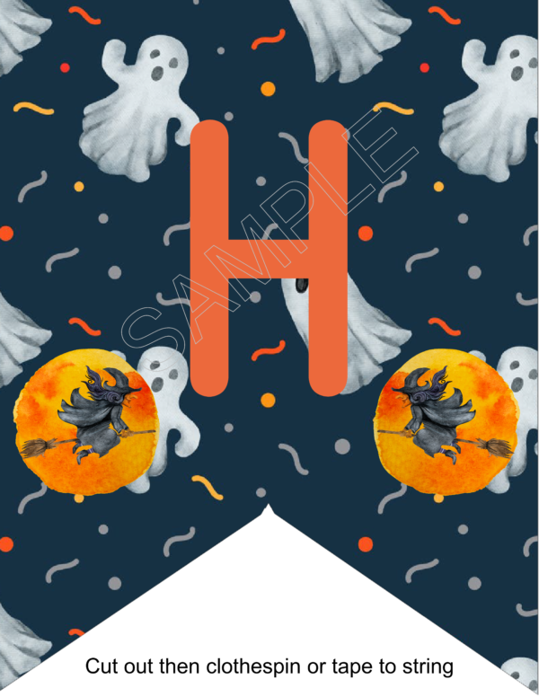 Witches And Ghosts Party Banners For Halloween - Image 10