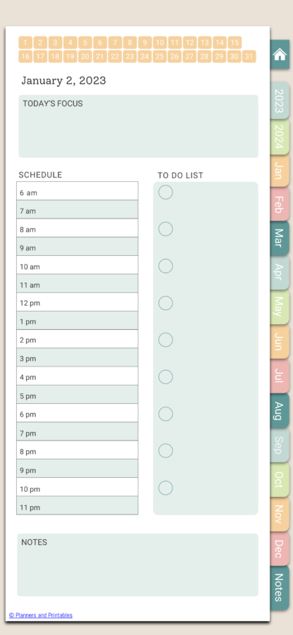 2023 digital planner, perfectly sized for your iPhone or Android smartphone device - Image 15