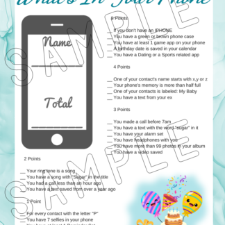 12 Printable Birthday Party Games With Silly Theme - Image 13