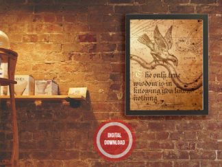 Socrates Quote Wall Art - Instant Digital Download
