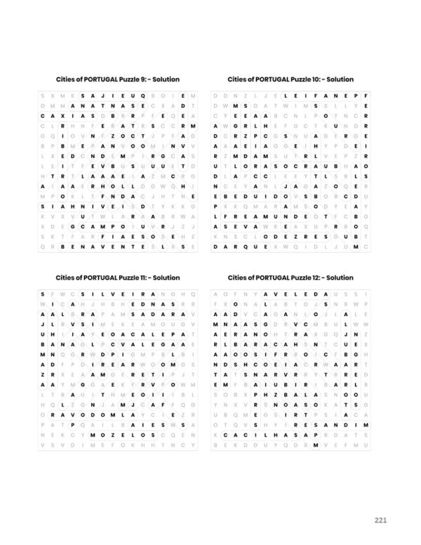Downloadable Word Search Printable Adult Puzzle Book: 180 puzzles featuring the towns and cities of Europe - Image 4