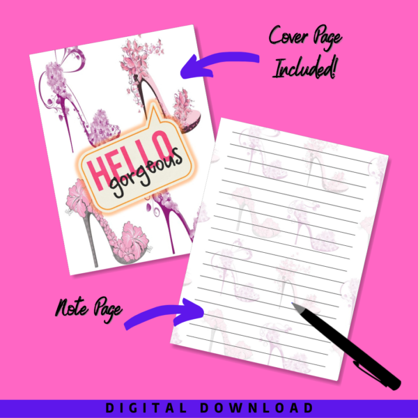 Hello Gorgeous Printable Stationery