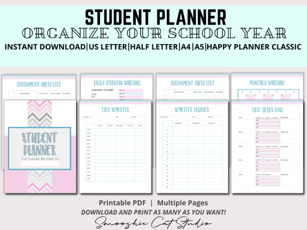 Student Planner Printable