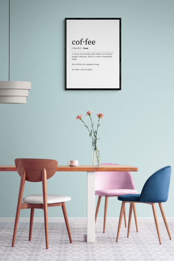 Coffee Themed Funny Digital Prints, Drink Coffee - Do Stupid Things Faster, Coffee is the Answer, Funny Definition, Printable - Image 7