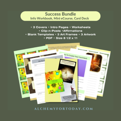 Success Bundle—Info Workbook, Mini eCourse, PLR Card Deck - Image 2