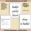 Thanksgiving Wall Art Digital Prints | Funny Definition | Pretend to Like Family | Always Be Thankful | Grateful | Blessed