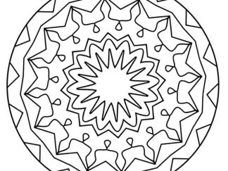 Mandala Coloring Pages - The Frobisher, Printable Mandala Art Designs to Color