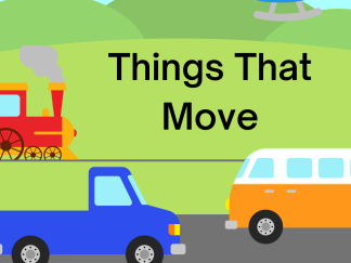 Things That Move coloring book