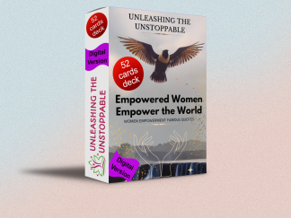 Motivational Card Deck, Printable, Self-development and Women Empowerment, Personal and Social Game