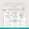 Vehicle Maintenance Planner Log