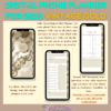Vintage Gold Digital Phone Planner