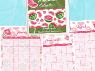 Luscious Watermelon Calendar