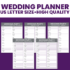 Wedding Planner us letter size