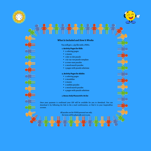 20 Engaging Activity Sheets for Family, Printable Activity Bundle, Kids and Adult Puzzles, Digital Download for Instant Fun - Image 6