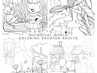 Whimsical World Coloring Pages for Adults
