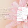 All About Grandma Questionnaire Pink, Mother's Day Printable Gift for Grandmother - Image 2