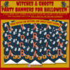 Witches And Ghosts Party Banners For Halloween
