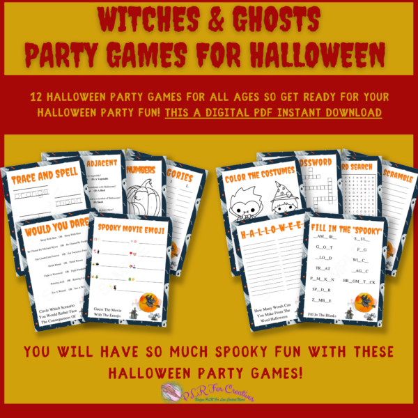 Witches And Ghosts Party Games For Halloween