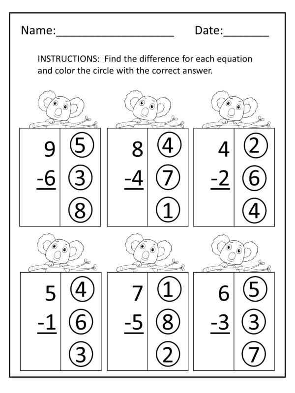 Fuzzy Australian Animals Worksheet Pack - Downloadable, Printable (Copy) - Image 3