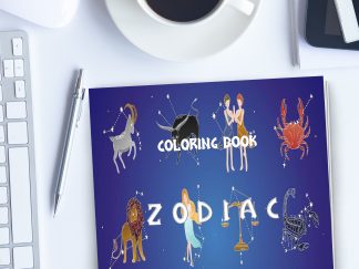 ZODIAC Coloring Book. PRINTABLES!....Digital Download
