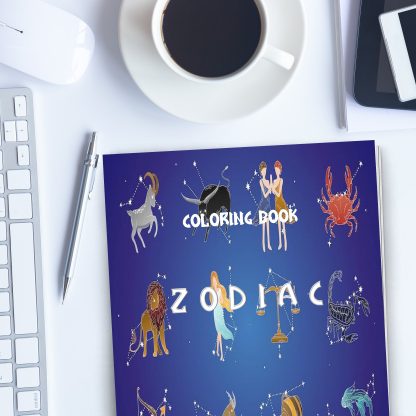 ZODIAC Coloring Book. PRINTABLES!....Digital Download