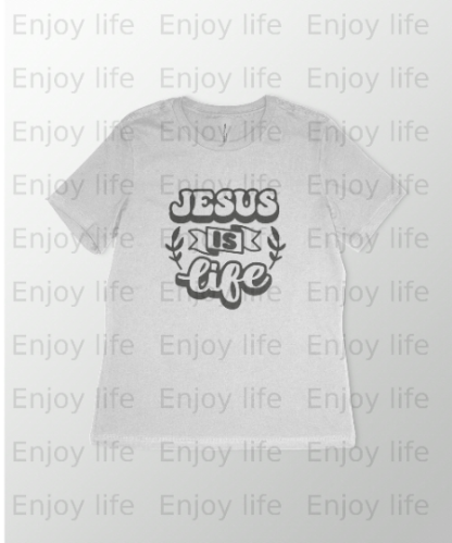 Jesus Is Life Christian, Faith svg, png, pdf, eps - graphic design, clip art- instant download - Image 2