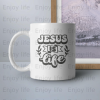 Jesus Is Life Christian, Faith svg, png, pdf, eps - graphic design, clip art- instant download - Image 3