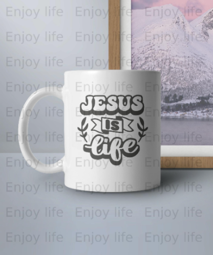 Jesus Is Life Christian, Faith svg, png, pdf, eps - graphic design, clip art- instant download - Image 3