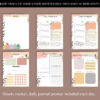 BUJO STYLE Self-Care Planner and Journal Bundle with Daily Prompts. Printable Planner Undated in US Letter , A4, A5 size - Image 2