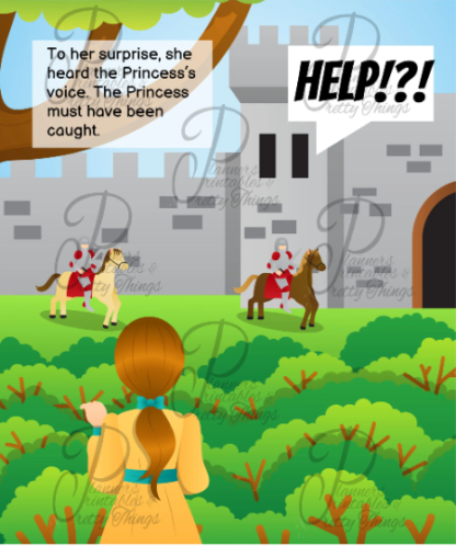 Princess and the Dragon personalised children's story book for girls PDF Goodnotes home printable - Image 6