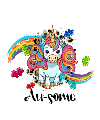 "Magical Autism: Embracing Uniqueness with Unicorn Grace", Instant download, PNG, JPG and PDF