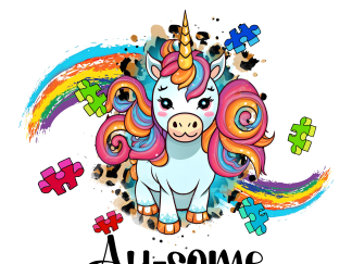 "Magical Autism: Embracing Uniqueness with Unicorn Grace", Instant download, PNG, JPG and PDF
