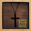 Be Thankful For What You Have, You'll Have More, Brass Cross Inspiration Necklace - Image 3