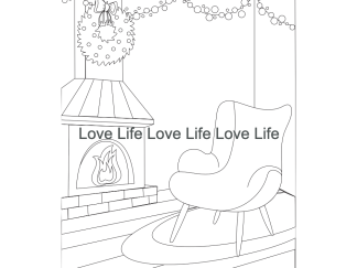 Winter Background Coloring Pages -30 png and svg designs