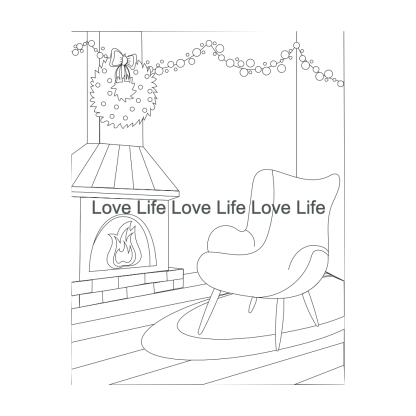 Winter Background Coloring Pages -30 png and svg designs