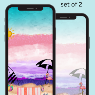 Beach Fun Scene Phone Wallpaper