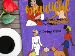 "Celebrate the Beauty of African American Women with this Coloring Book!" PRINTABLE