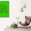 Wall Art-Beautiful Green Woman! Printable. DIGITAL DOWNLOAD!