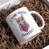 This Cat Thinks You're Purrfect 15 Oz Funny Cat Coffee Mug is the purrfect cute cat mug for anyone in your life! Active