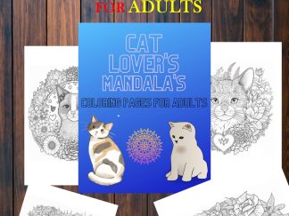 "Relax and Recharge with the Beautiful Cat Lovers Mandala Coloring Book!" PRINTABLES!