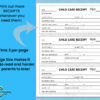Child Care Receipt Form Daycare Printable, Childcare Payments, Instant Download, Digital File, Fillable and Print Then Write - Image 3