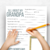Father's Day Questionnaire Bundle, Father's Day Printable Gift, All About Dad, Daddy, Papa, Pop, Grandpa, and Paw paw - Image 5
