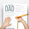 All About Dad Questionnaire, Father's Day Printable Gift - Image 4