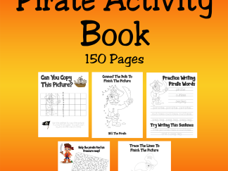 Kid's Pirate Activity kit drawing printable digital download for children activity book colouring puzzles educational