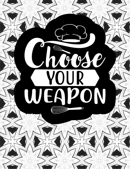 4 Kitchen Quotes Coloring Pages - Image 2
