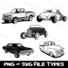 Classic Cars and Trucks 13 Vectors - Image 2