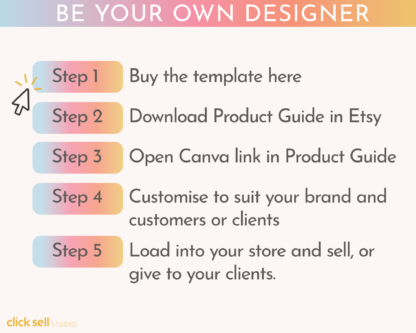 Goal setting planner Editable Canva Template | Commercial Use | Instant digital download | Fully customisable SMART goals planner / trackers - Image 6