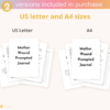 Mother Wound Prompted Journal Editable Canva Template | Commercial Use | Instant digital download | Journal prompts with affirmations - Image 3