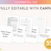 Mother Wound Prompted Journal Editable Canva Template | Commercial Use | Instant digital download | Journal prompts with affirmations - Image 4