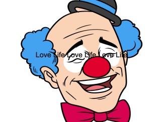 Smiling Circus Clown Instant Graphic Download - png, jpeg, pdf
